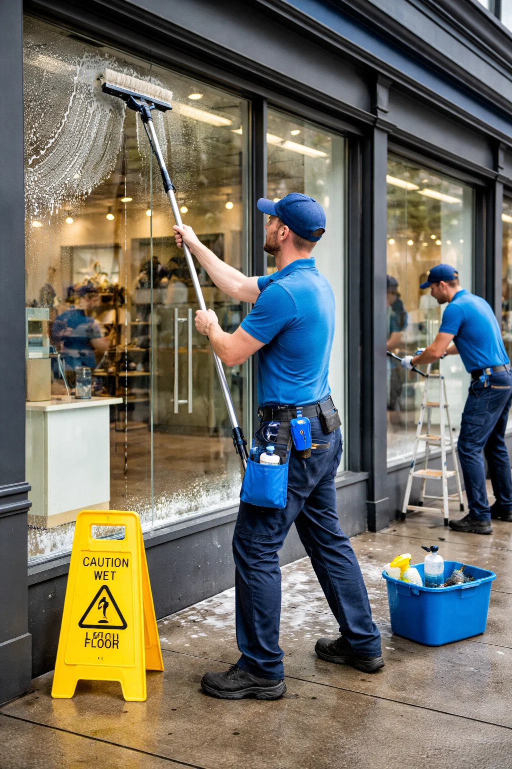 Lavage de vitres commercial à Montréal | Groupe Impec