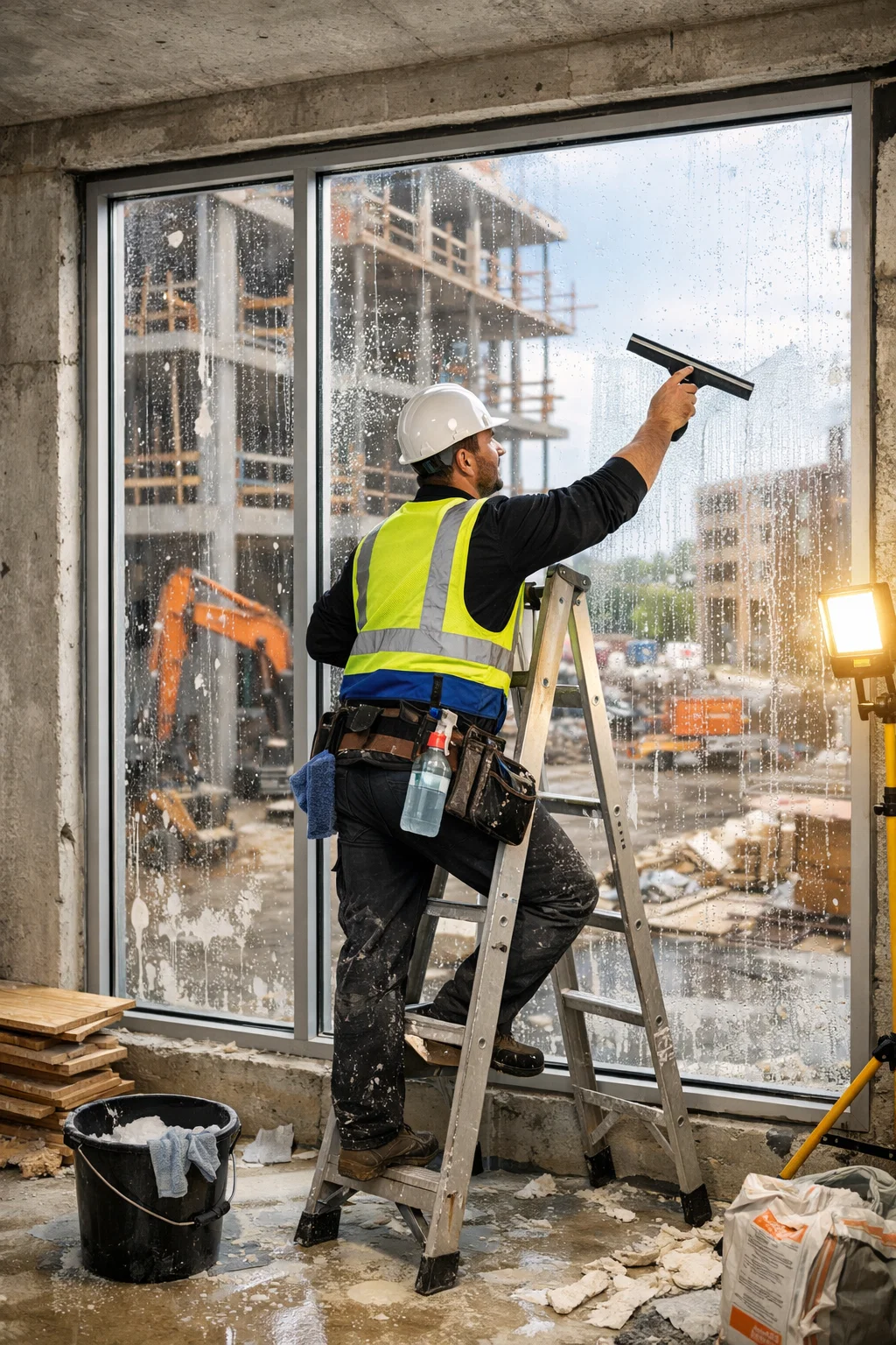 Nettoyage vitre après construction | Groupe Impec