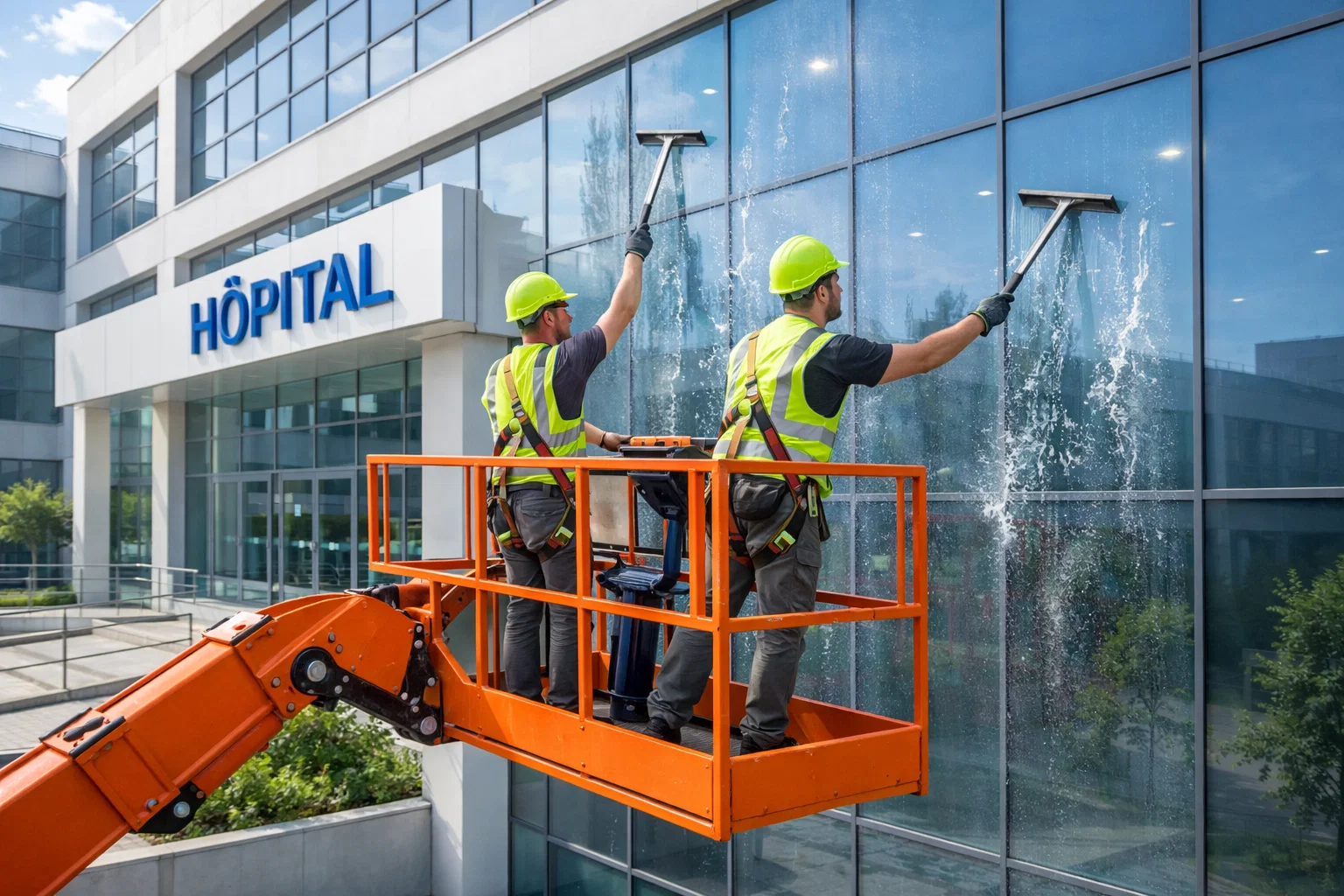 Lavage de vitres pour hôpitaux à Montréal et les environs | Groupe Impec