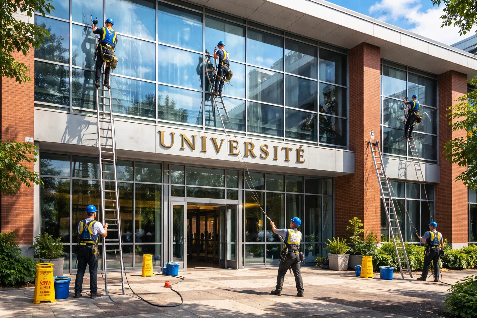 lavage vitre universite Sécurité de Lavage de Vitres pour Universités à Montréal et les Environs | Groupe Impec